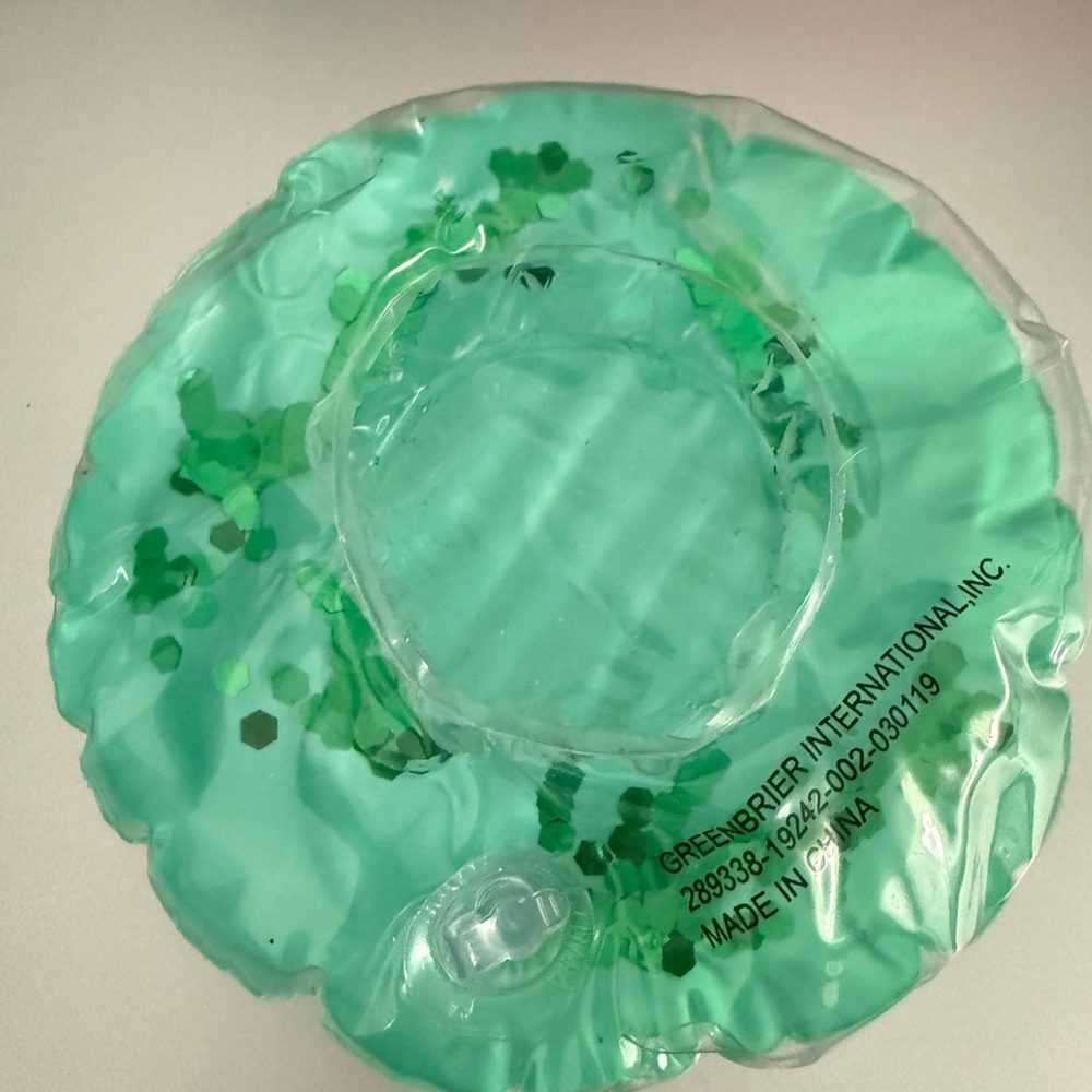 Vibrant Green Inflatable Drink Holder